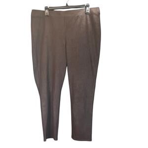 Chico’s Woman’s 2/12 US Chocolate Brown Pull on Soft Hint of Shimmer OfficeWear